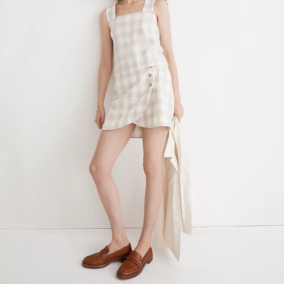 NEW Linen-Blend Sunside Button-Back Top: Undyed Edition size 0 - Picture 3 of 6